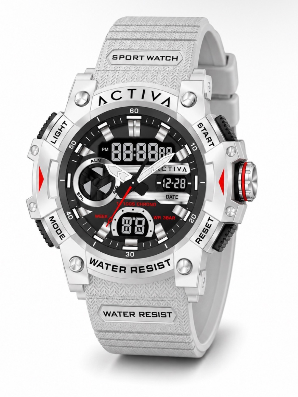 Ativa White & Black Sport Digital-Analog Watch